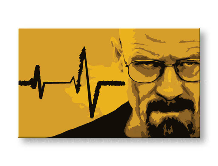 Рачно сликани слики на платно POP Art BREAKING BAD 1-делна