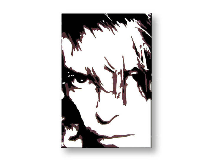 Рачно сликани слики на платно POP Art David Bowie 1-делна 