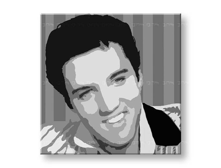 Рачно сликани слики на платно POP ART Elvis Presley 1-делна