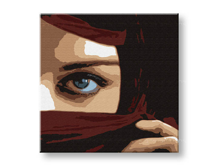 Рачно сликани слики на платно POP Art Eye 1-делна