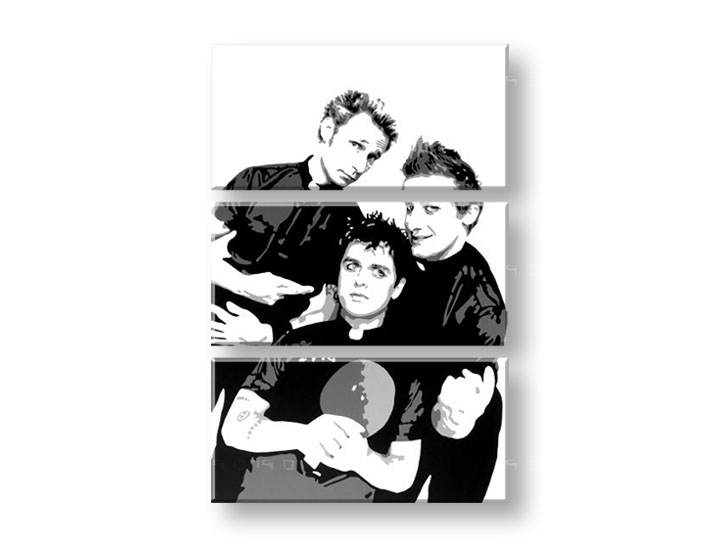 Рачно сликани слики на платно POP Art Green Day 3-делна