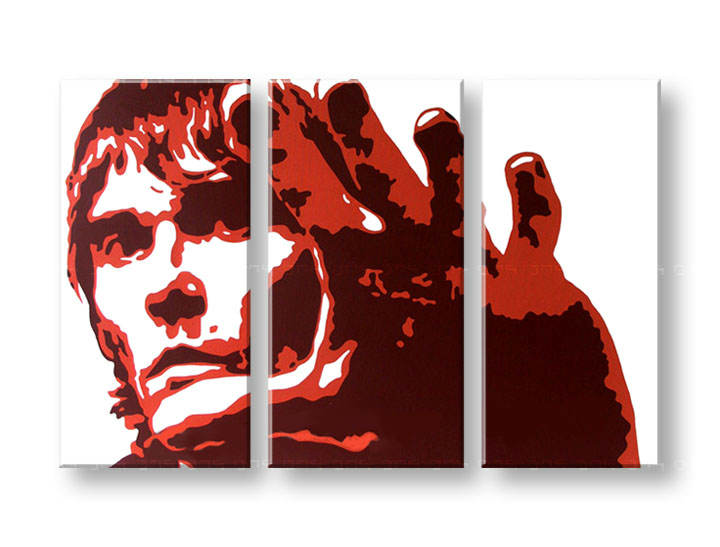 Рачно сликани слики на платно POP Art Ian Brown 3-делна 