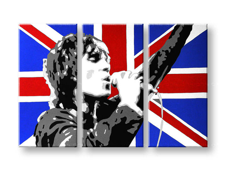 Рачно сликани слики на платно POP Art Ian Brown 3-делна 