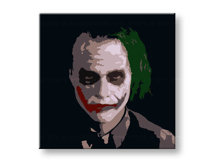 Рачно сликани слики на платно POP ART JOKER 1-делна