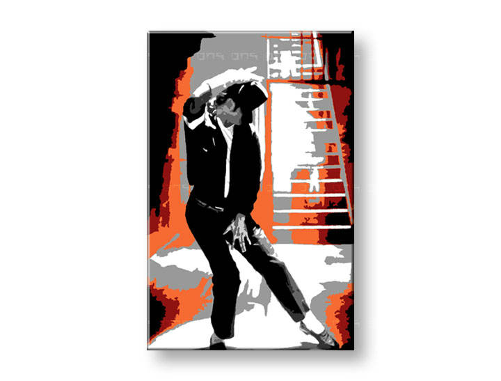 Рачно сликани слики на платно POP Art Michael Jackson 1-делна