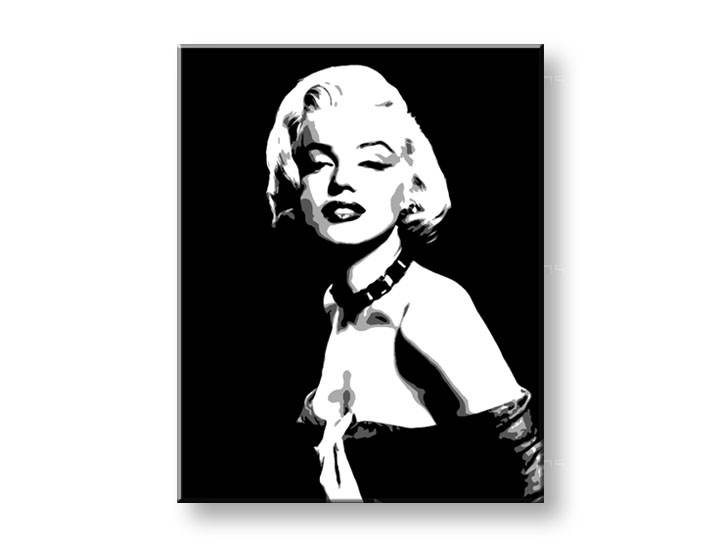 Рачно сликани слики на платно POP Art Marilyn MONROE 1-делна