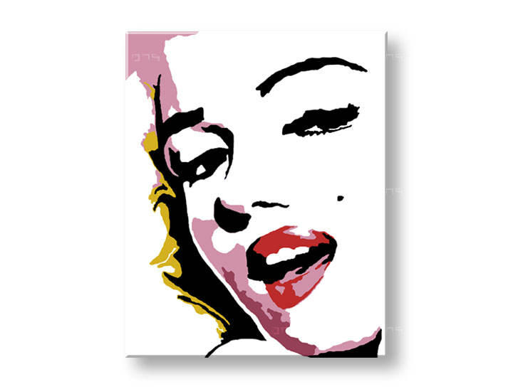 Рачно сликани слики на платно POP Art Marilyn Monroe 1-делна