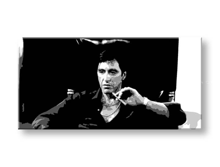 Рачно сликани слики на платно POP Art Scarface 1-делна