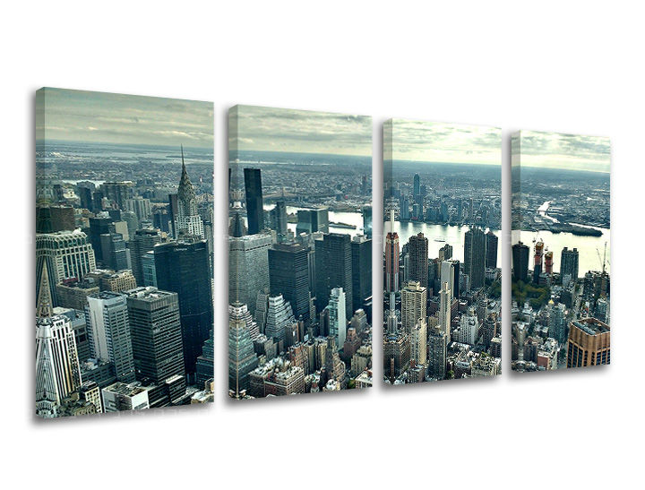 Слики на платно 4-делни ГРАДОВИ - NEW YORK ME118E40