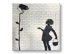 Слики на платно КВАДРАТ Street ART – Banksy BA042K1