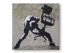 Слики на платно КВАДРАТ Street ART – Banksy BA044K1