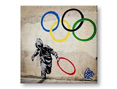 Слики на платно КВАДРАТ Street ART – Banksy BA045K1