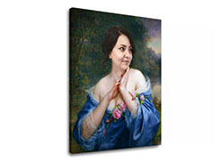 Подарок за жена - Историски портрет Фотографија на платно