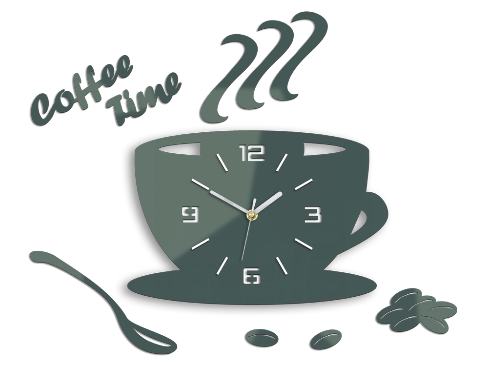 Ѕидни часовници COFFE TIME 3D GRAY HMCNH045-gray