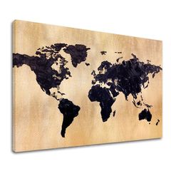 Златен допир на платно Свет во злато 60x90 см